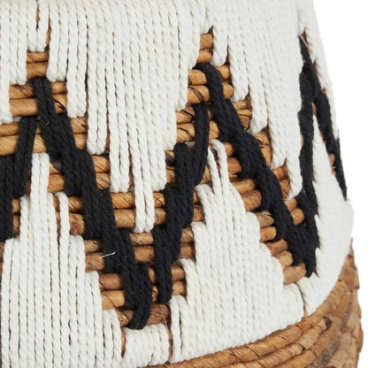 Palm leaf storage basket 44 × 47 cm - natural white