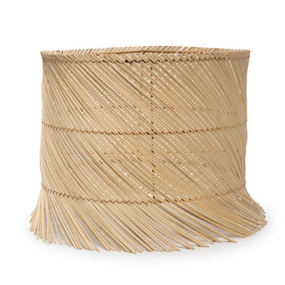 Rattan Tischleuchtenschirm, 42 cm – handgewebtes Pandan