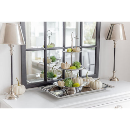 Gulf tiered stand, stainless steel, 49cm