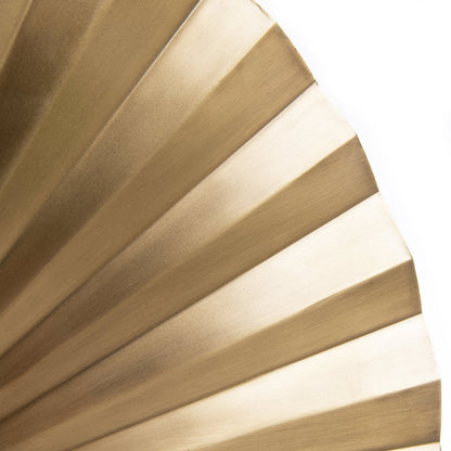 Iron wall lamp, medium - brass folded form