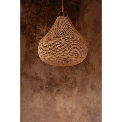 Rattan pendel - Beige - M