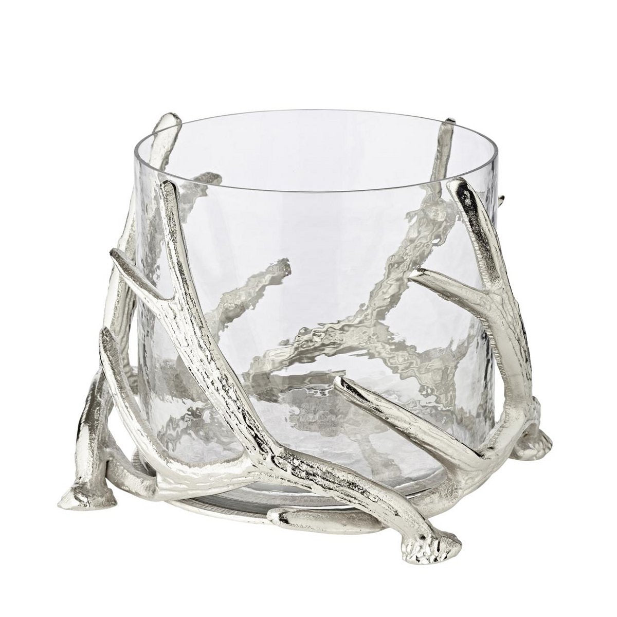 Aluminum lantern Kingston, 25 cm - antler motif