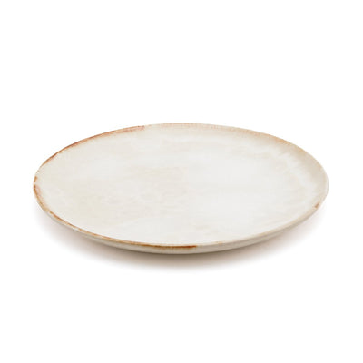 White stoneware salad plate 22 cm - made in Portugal