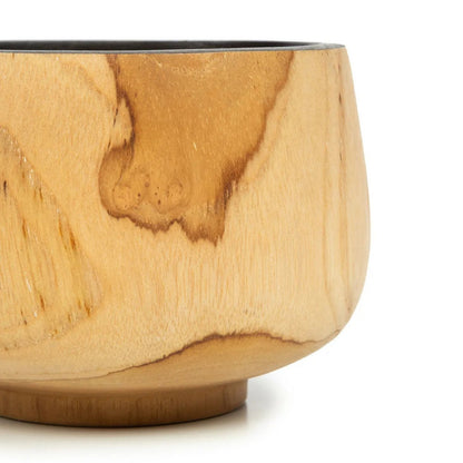 Wood bowl 12 cm - round, low profile