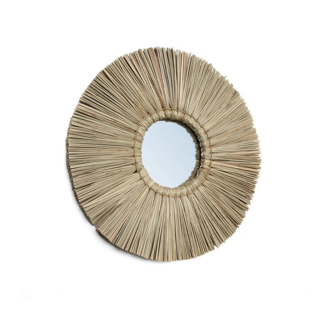 Gras-Spiegel, rund, 35 cm – Küstenstruktur