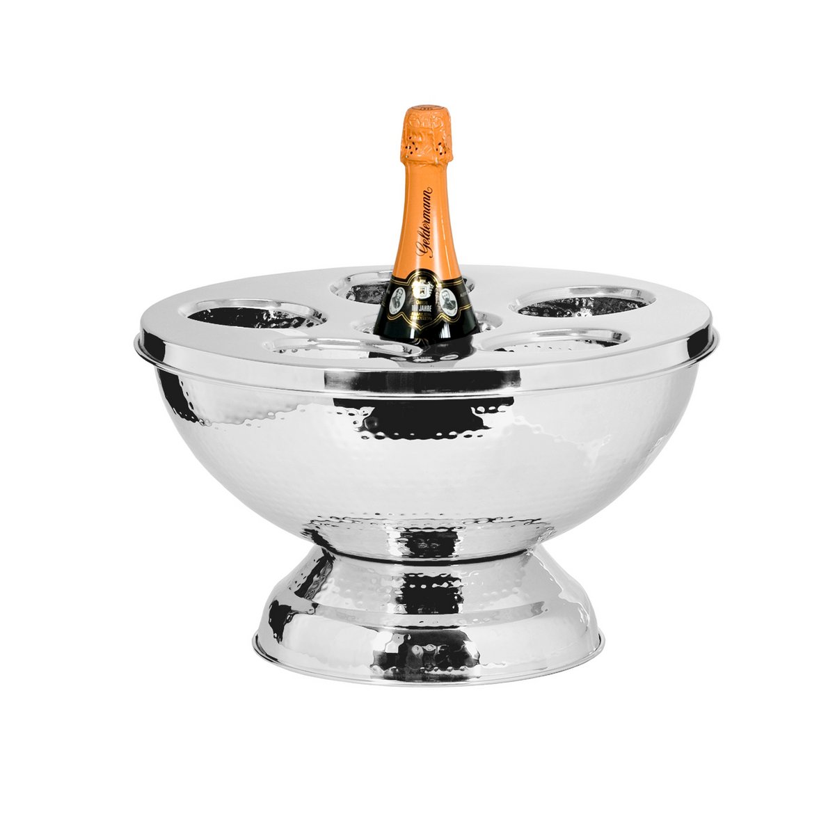 Stahlflaschenkühler Rockford, gehämmert, abnehmbarer Deckel - 41 cm