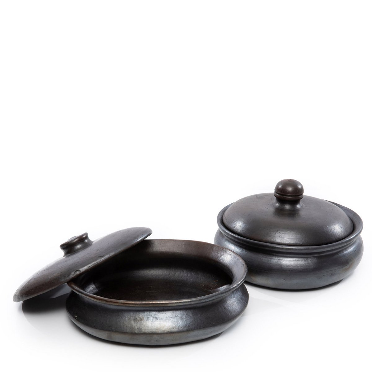 Terrakotta karrygryde, sort - 24 cm
