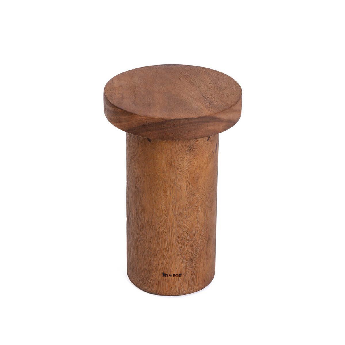 Teak wood side table, single form - Natural