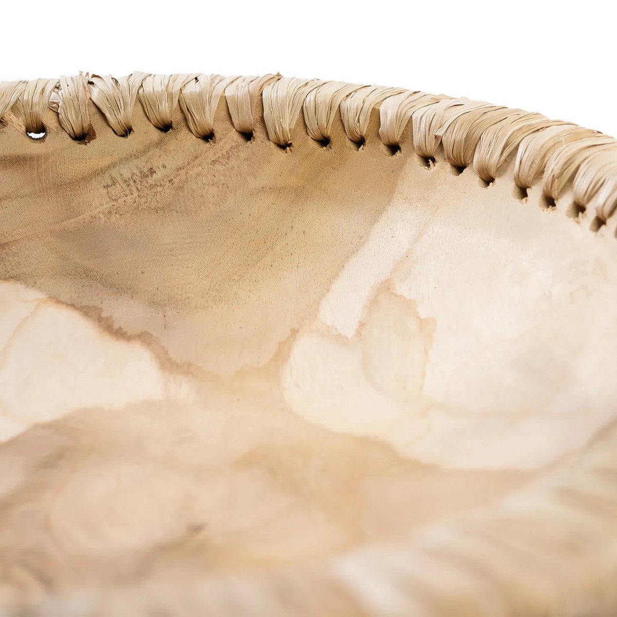 Holzservierschale 30 cm Durchmesser – natur, groß