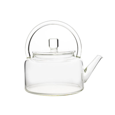 Glass teapot square form 2 litre 13×24×21.5 cm