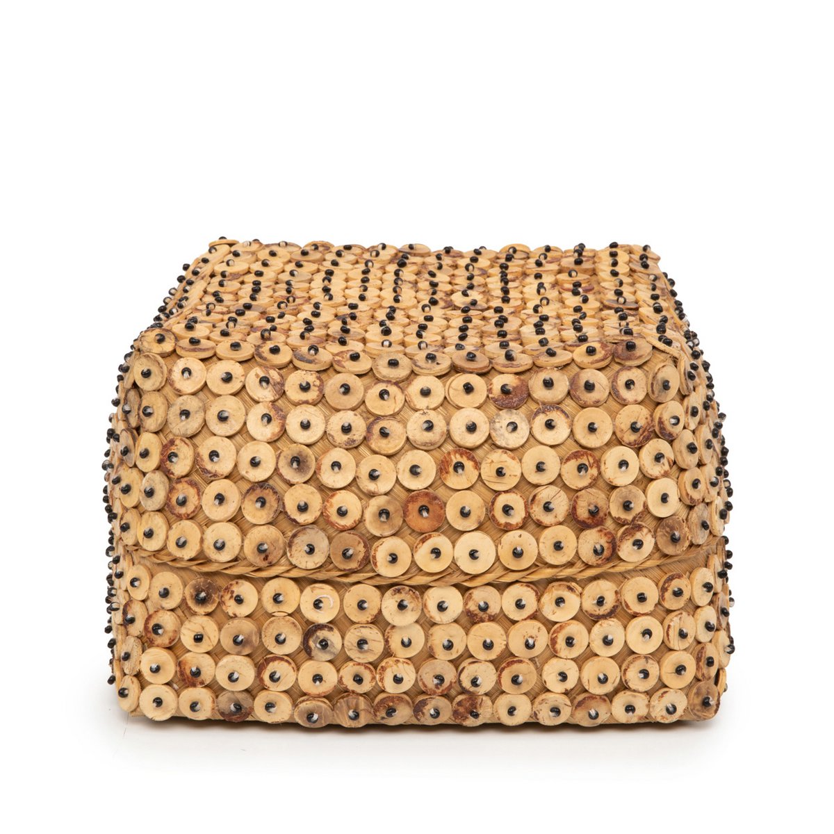 Bamboo square basket 28 × 17 cm - natural, large