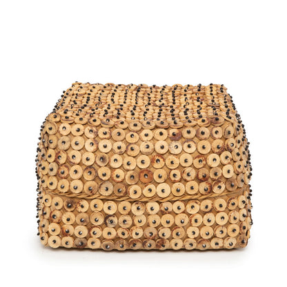 Bamboo square basket 28 × 17 cm - natural, large
