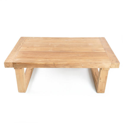 Reclaimed teak coffee table 110×70 cm - natural, Indonesia