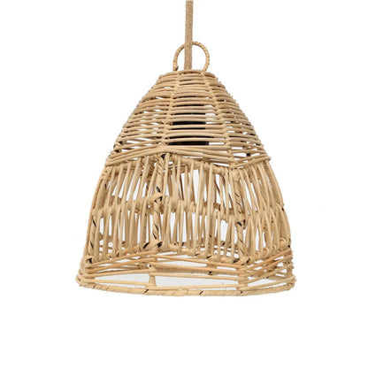 Rattan Pendelleuchte S – handgewebt, 20 cm Durchmesser
