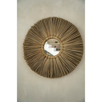 Gras-Spiegel, rund, 35 cm – Küstenstruktur