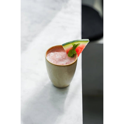 Stoneware handleless cup, medium - Portuguese