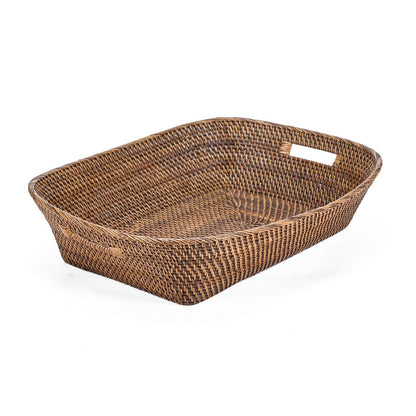 Rattan laundry basket, medium – handwoven