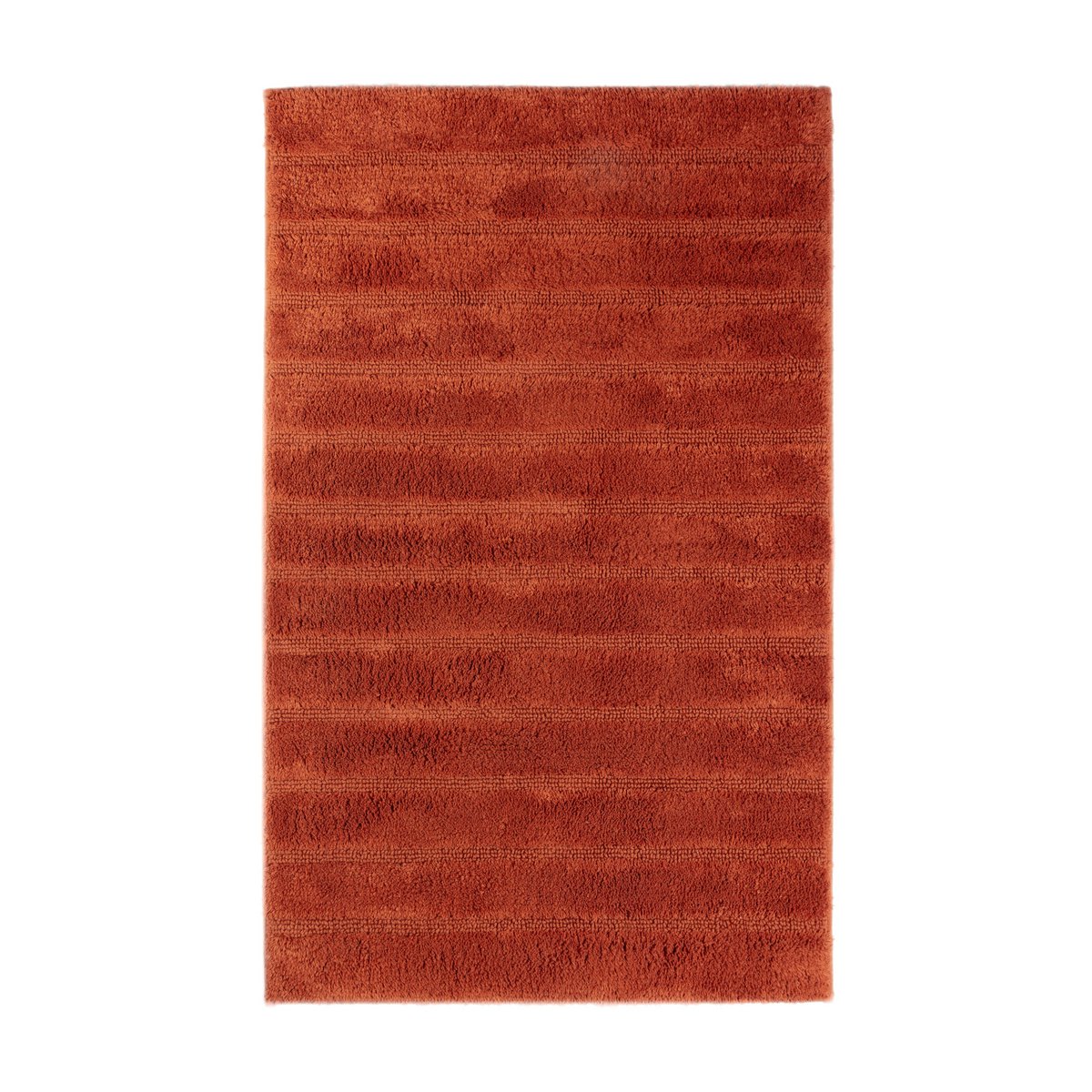 Baumwoll-Badematte, Terrakotta - 100×60 cm
