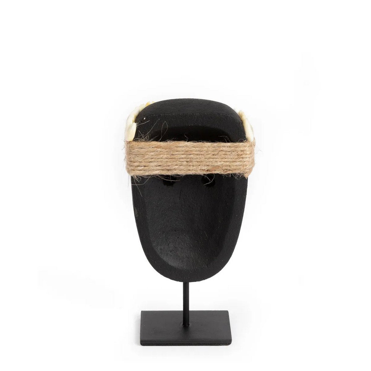 Hand-carved stone sculpture - Sumba, black