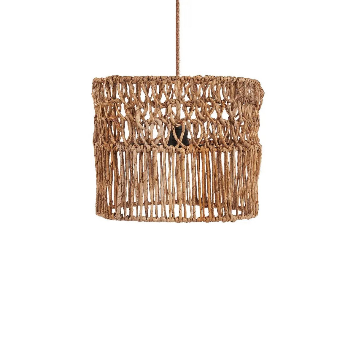 Palm leaf Takuhanki pendant light, small – open weave
