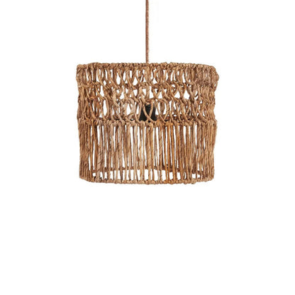 Palm leaf Takuhanki pendant light, small – open weave