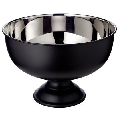 Champagnekøler i rustfrit stål Pearl, 36 cm – mat sort og poleret