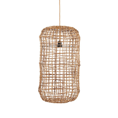 Palm leaf pendant light 40 × 74 cm – round form, L