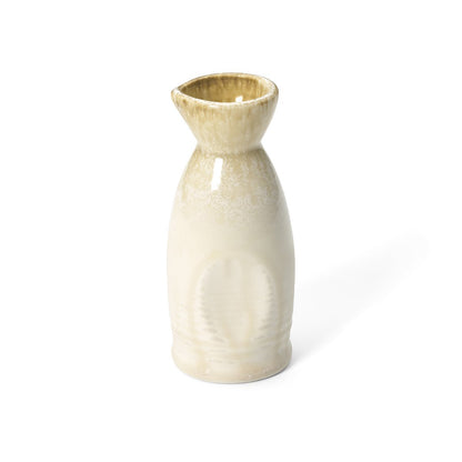Ceramic saké pourer - White honey glaze - 12.8 cm