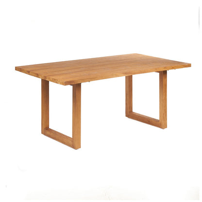 Teak dining table, 180 cm - natural wood