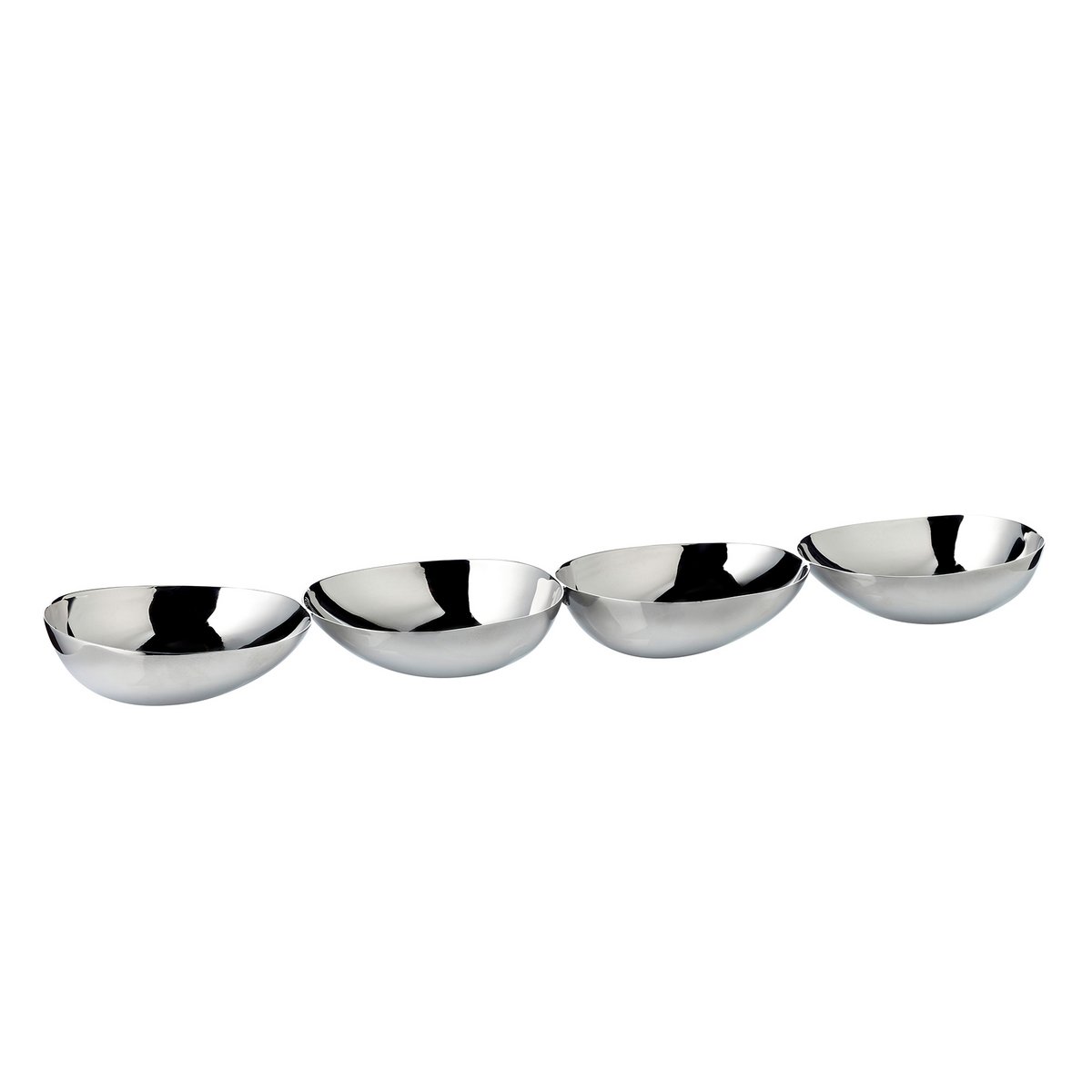 Stainless steel snack shell 4-fold - 38 cm