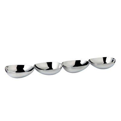 Stainless steel snack shell 4-fold - 38 cm