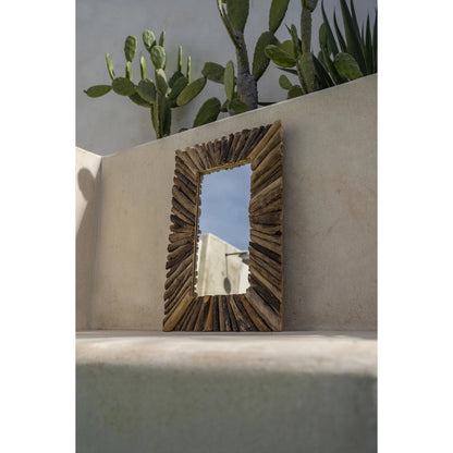 Driftwood framed mirror, natural - M