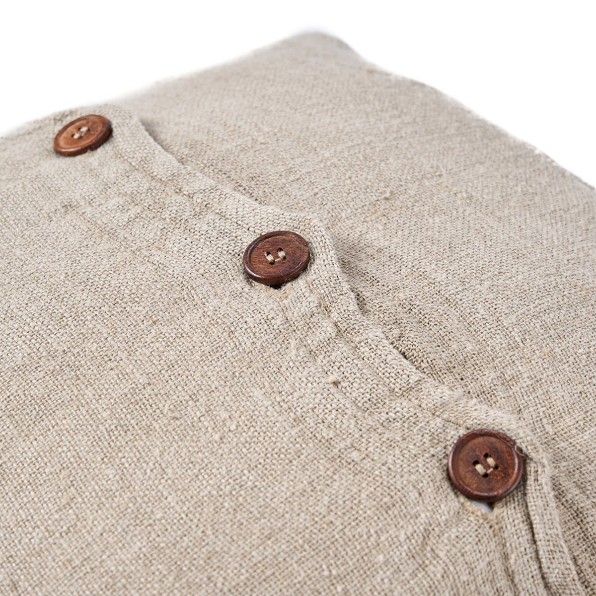 Linen cushion cover, natural - 50×50 cm