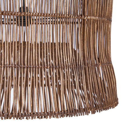 Woven Bell pendant - Dark walnut - XL