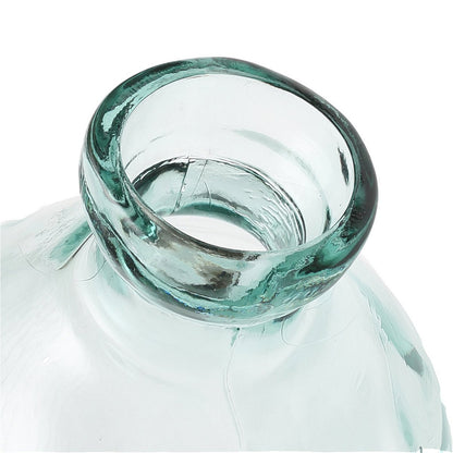 Jinsuo Vase aus recyceltem Glas, groß - Blau