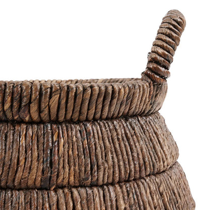 Palmblatt Rundkorb 42 × 33 cm - natur