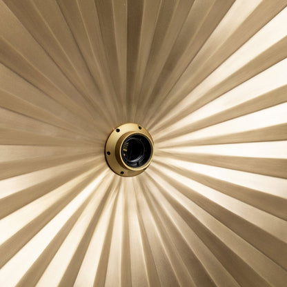 Iron wall lamp, medium - brass folded form