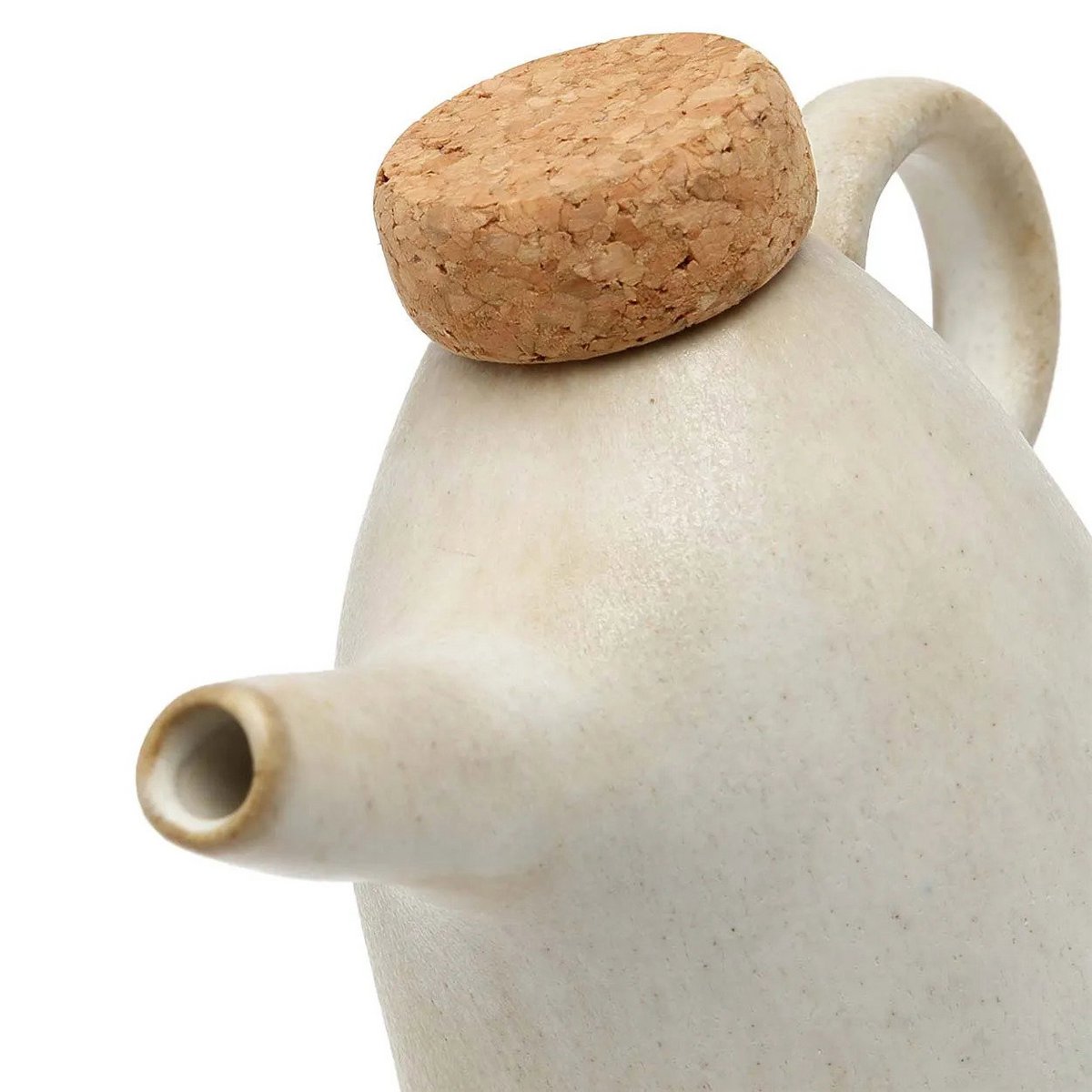White stoneware olive oil bottle N°78 - Portugal