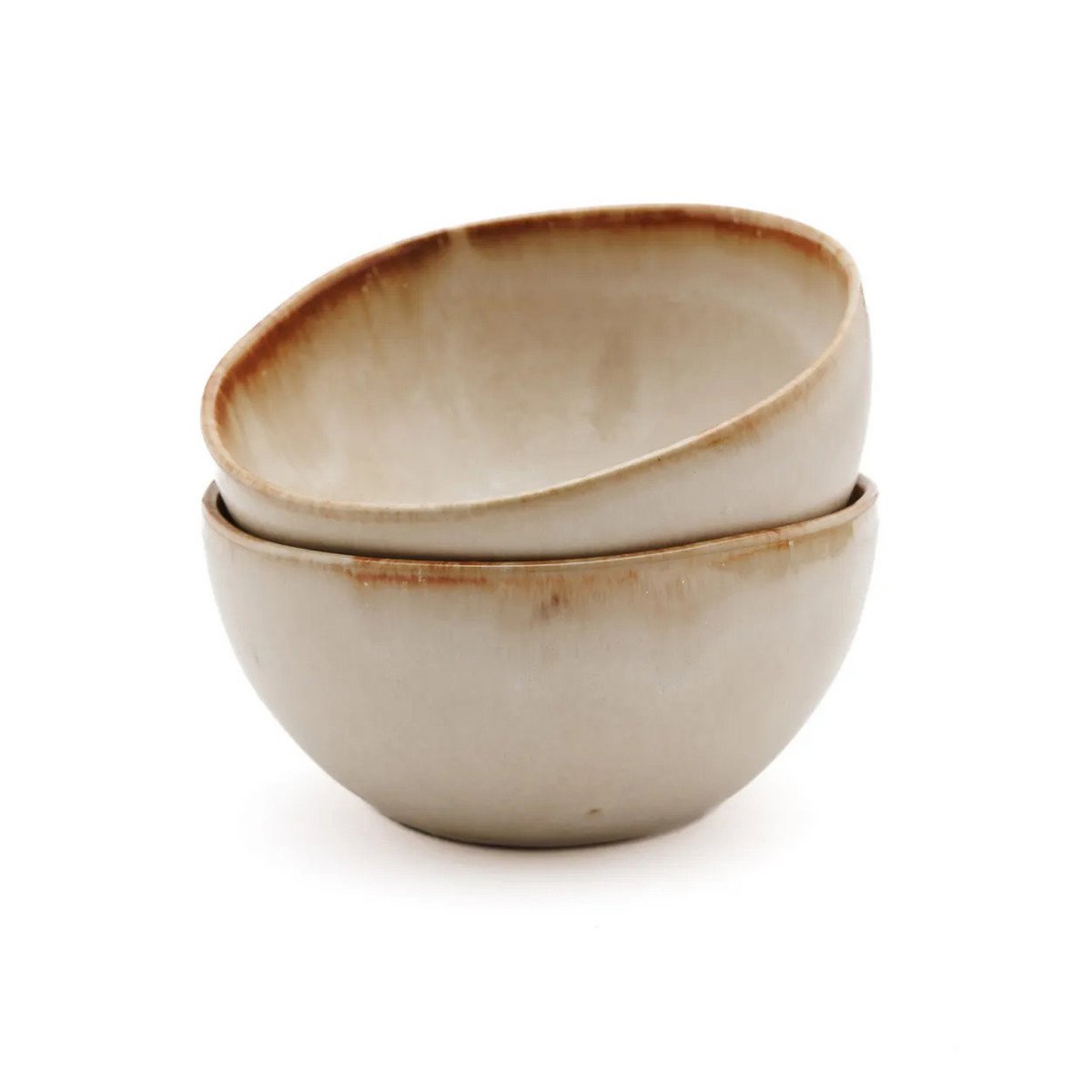 Stoneware bowl 11 cm - white, made in Portugal