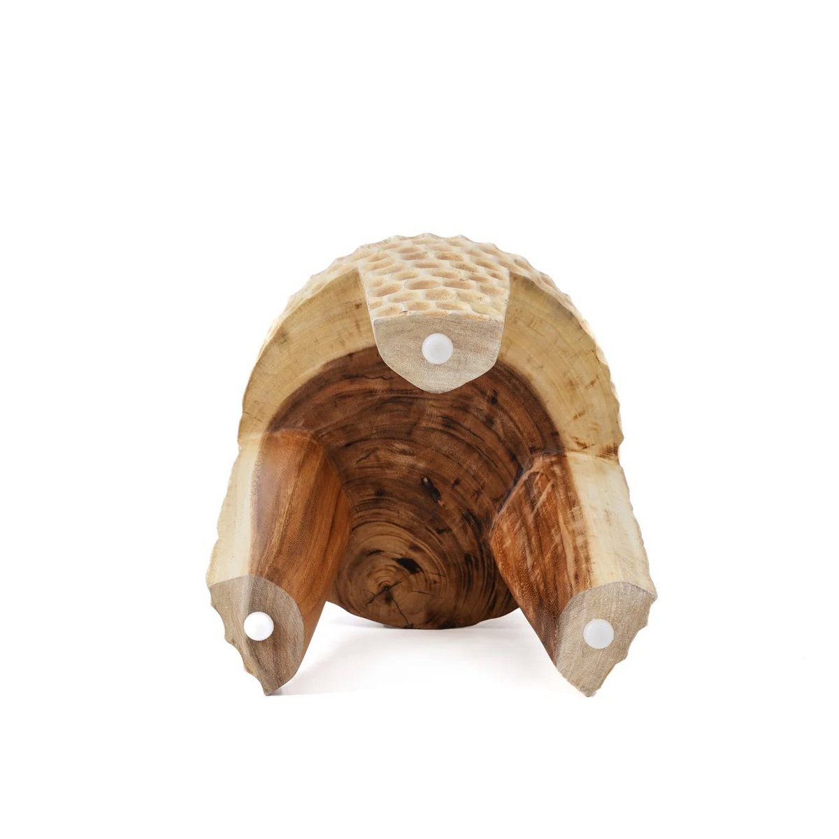 Suar wood stool, natural - 35 × 45 cm