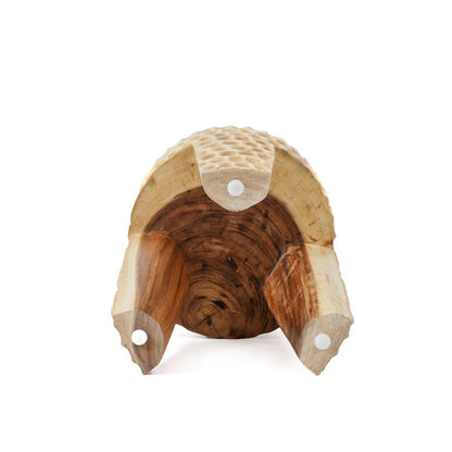Suar wood stool, natural - 35 × 45 cm