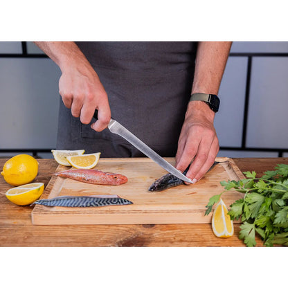 Steel knife set, 6 pieces - handmade Japanese blades