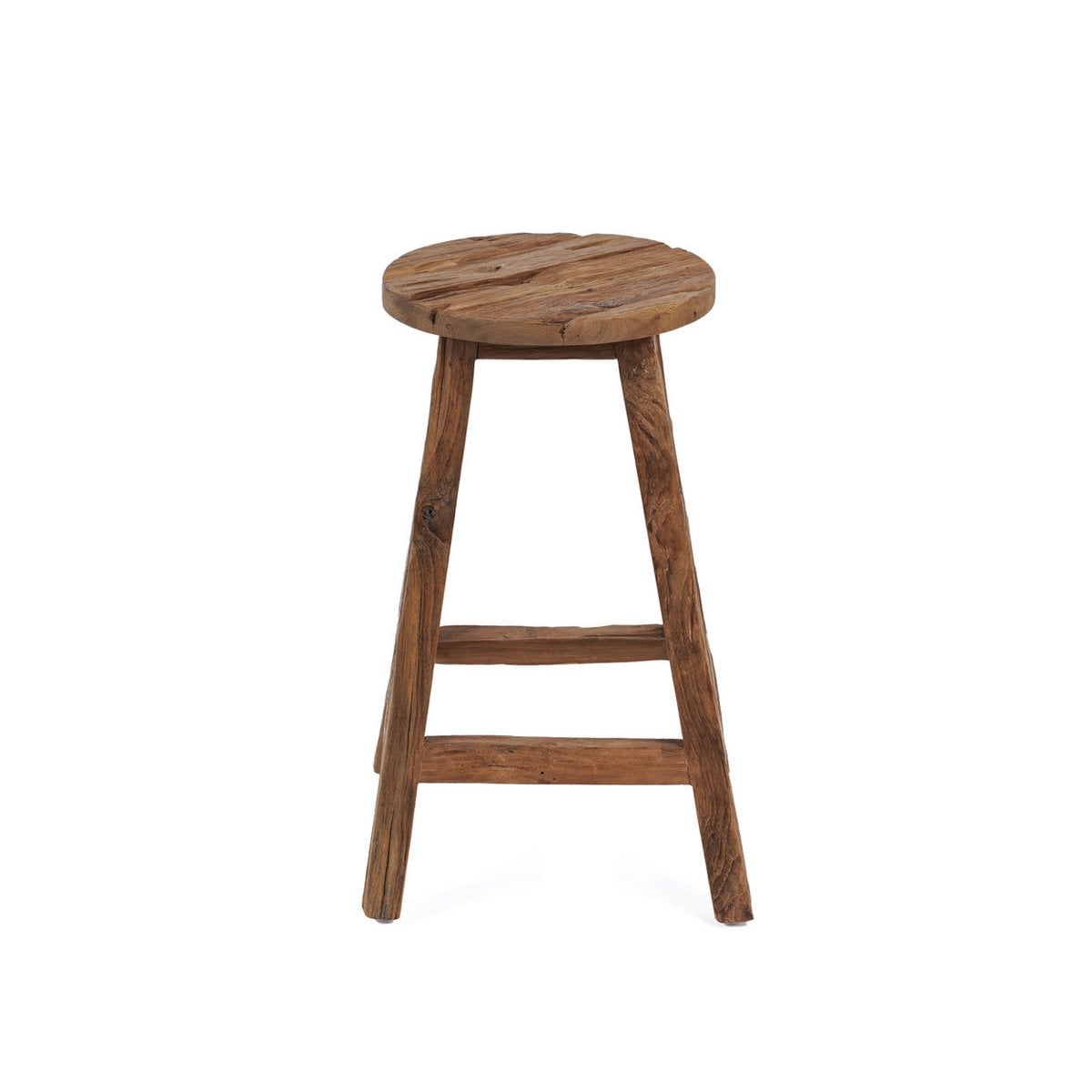 Wood bar stool 39×70 cm - natural brown, made in Indonesia
