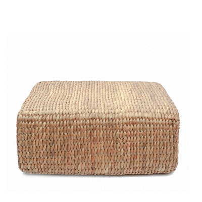 Seagrass square pouffe 60×60 cm - natural, Indonesia