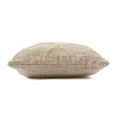 Handgemachter Kissenbezug aus Baumwolle 50×50 cm - natur