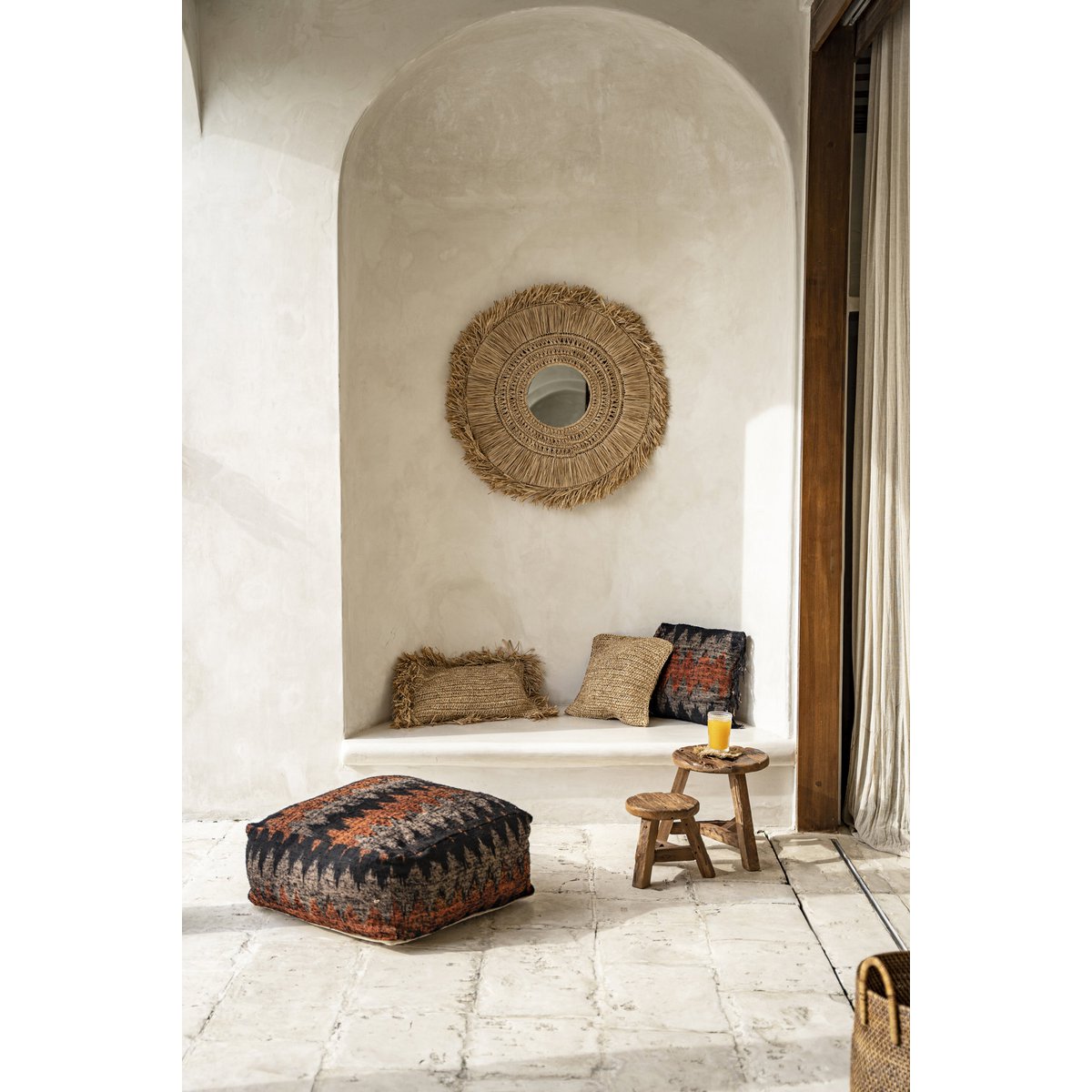 Yatai wood stool - natural, small