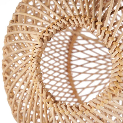 Håndvævet pendel i rattan, kugleformet, Ø 50 cm - natur, medium