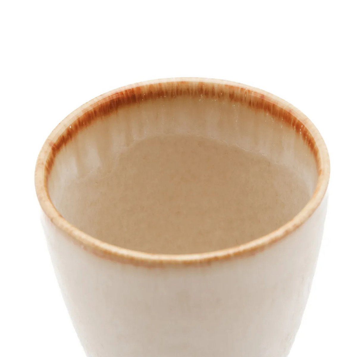 Stoneware handleless cup, medium - Portuguese