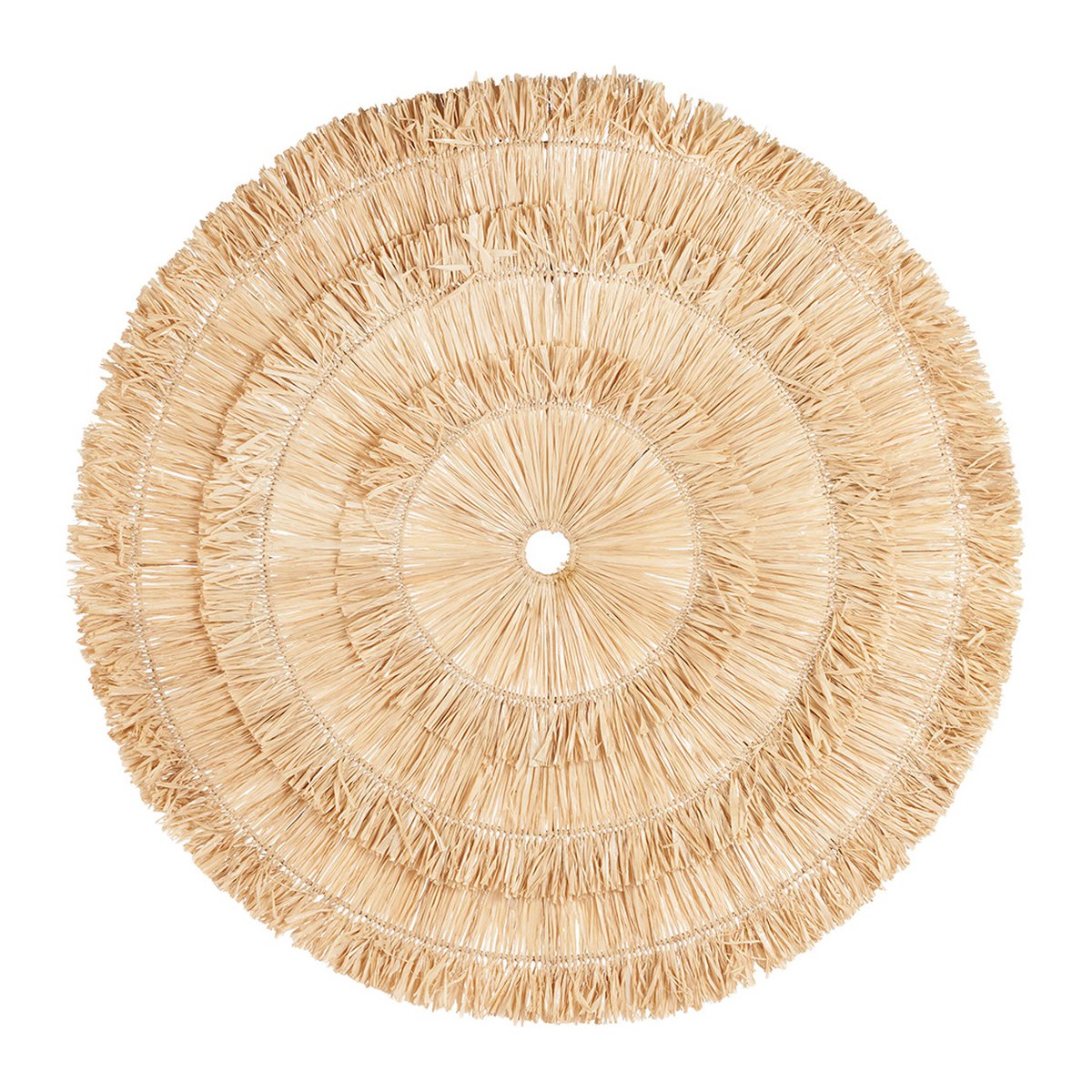 Sisal vægcirkel, håndvævet - XL