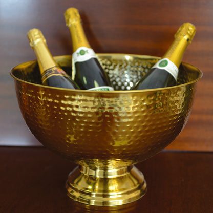 Stainless steel champagne bucket, 30cm - gold finish